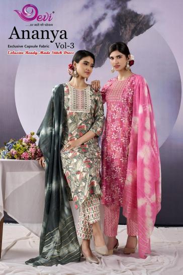 Devi ananya vol-3 readymade kurtis wholesale in surat  - wholesale export